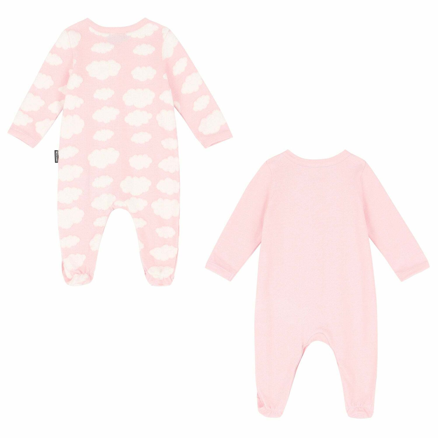 Pink Cloud Logo Babygrows (2 Pack), 3, hi-res
