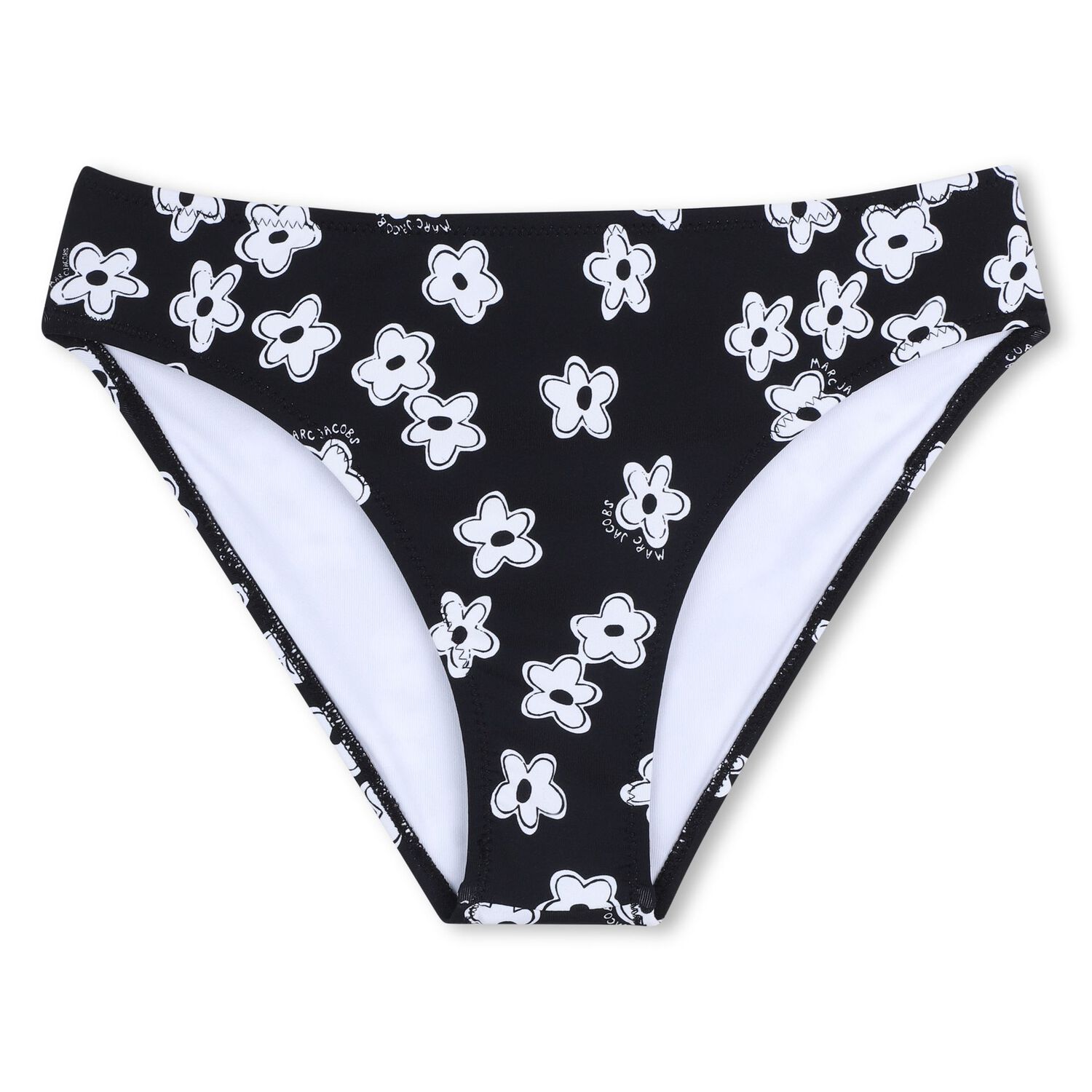 Girls Black Flower Bikini, 1, hi-res