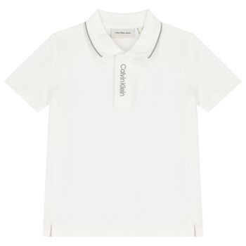 Boys Ivory Logo Polo Shirt