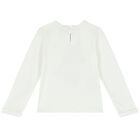 Girls Ivory Long Sleeve Top&Acirc;&nbsp;, 1, hi-res
