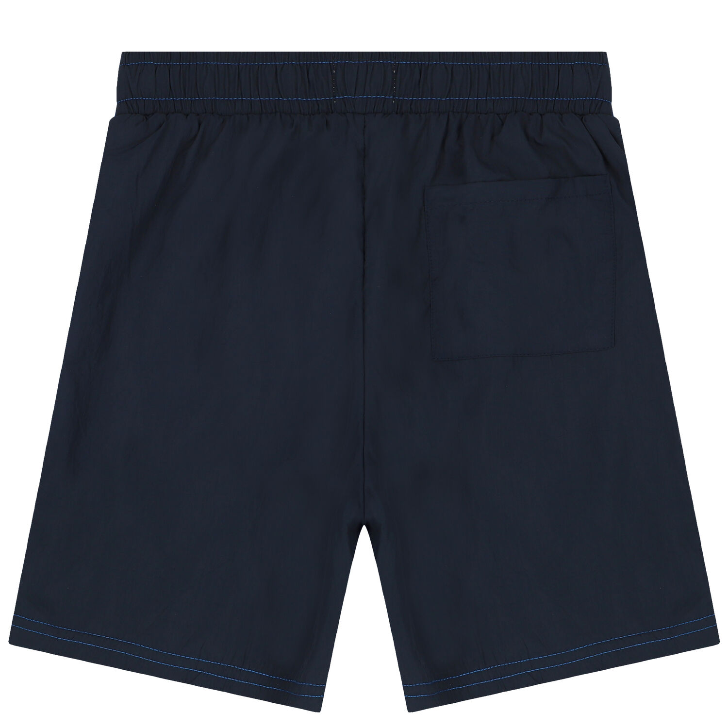 Boys Blue Logo Shorts, 1, hi-res