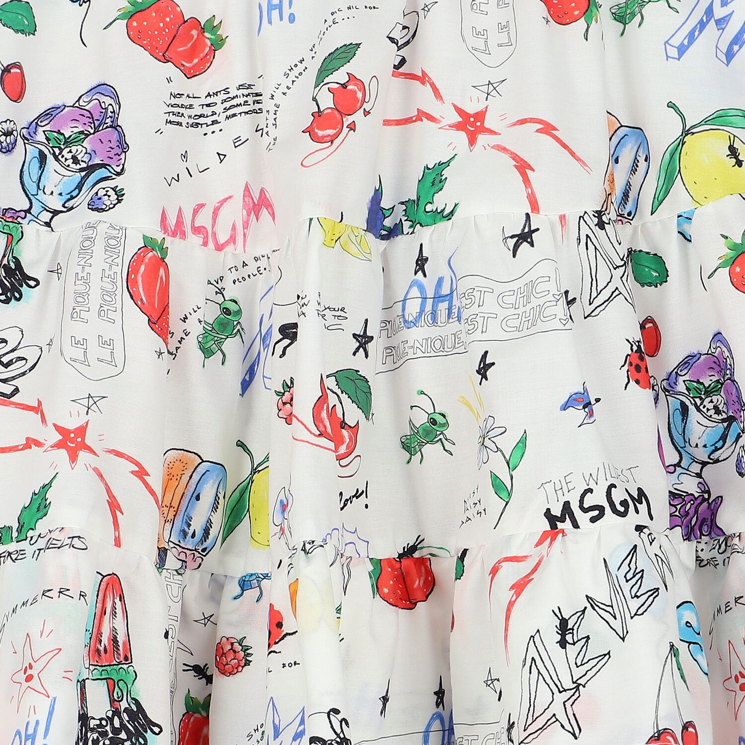 Girls White Logo Skirt, 1, hi-res