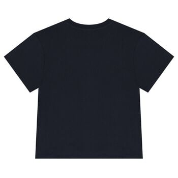 Navy Blue Tiger Logo T-Shirt