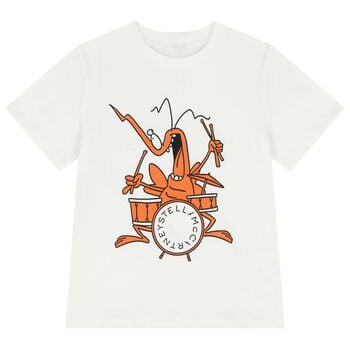  Boys White Bug T-Shirt