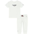 White Logo Trousers Set, 1, hi-res