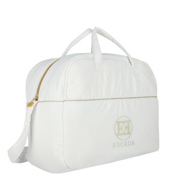 White Logo Baby Changing Bag
