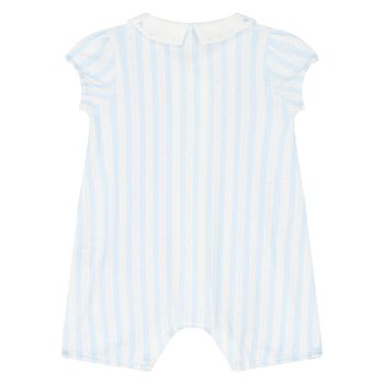 Blue & White Baby Romper