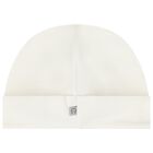 Ivory & Gold Logo Baby Hat, 1, hi-res