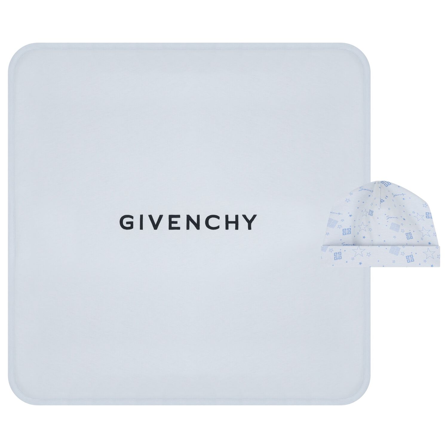 Blue Logo Baby Blanket & Hat Set, 2, hi-res image number null