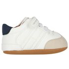 Baby Boys Ivory Logo Pre Walker Shoes, 1, hi-res