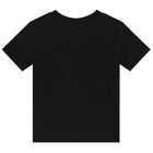 Younger Boys Black Logo T-Shirt, 4, hi-res