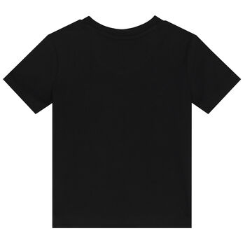 Younger Boys Black Logo T-Shirt