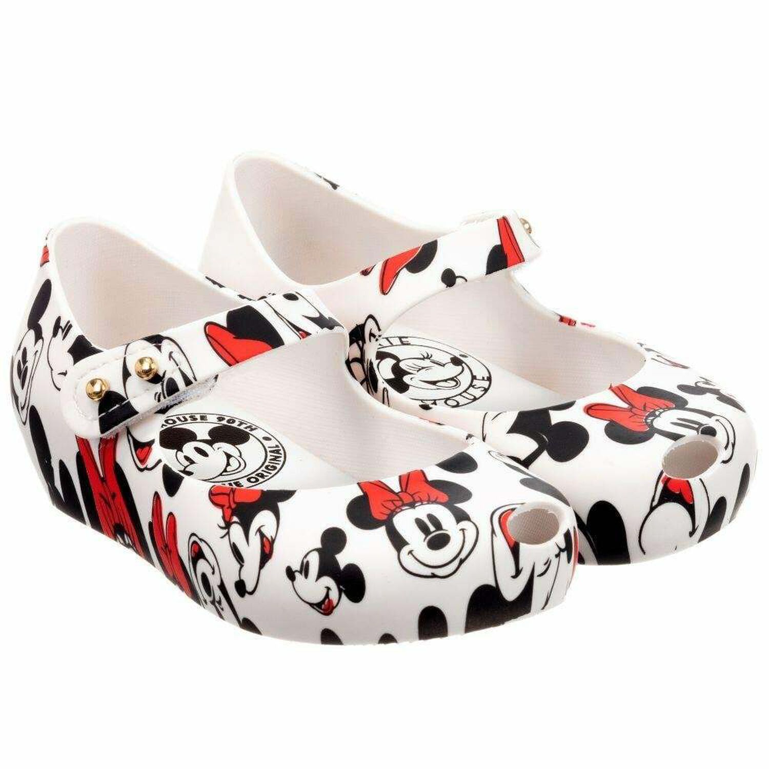 Girls White Disney Jelly Shoes, 1, hi-res