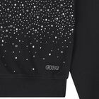 Girls Black Logo Rhinestone Sweatshirt, 1, hi-res