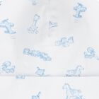 Baby Boys White & Blue Vintage Toy Treasures Hat, 1, hi-res