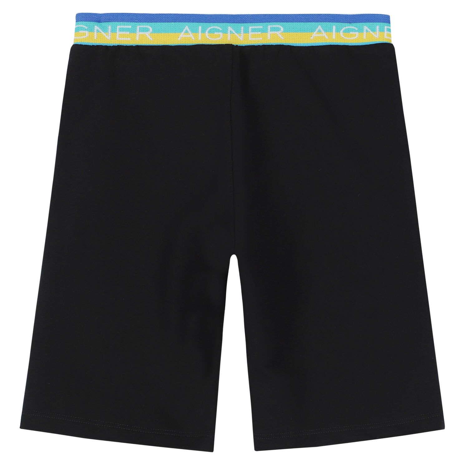 Boys Black Logo Shorts, 1, hi-res