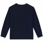 Boys Navy Logo Sweatshirt, 1, hi-res