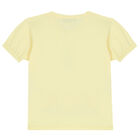 Girls Yellow Logo Bag T-Shirt, 3, hi-res