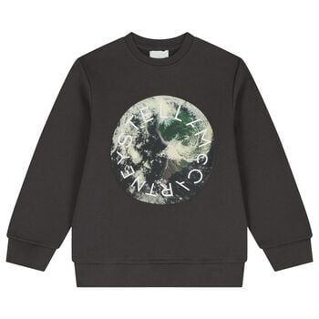 Boys Grey Planet Earth Sweatshirt