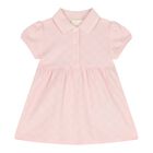 Baby Girls Pink GG Logo Dress, 1, hi-res