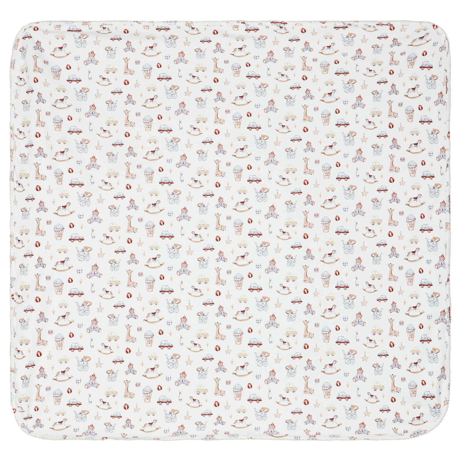 Baby Boys White Toys Blanket, 1, hi-res
