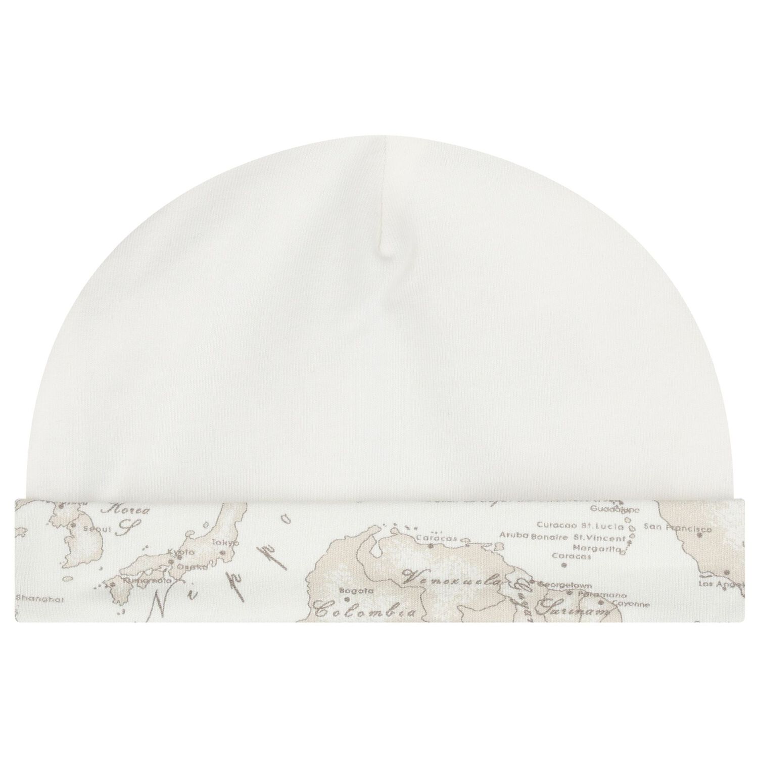 Ivory & Beige Geo Map Babygrow Gift Set, 3, hi-res