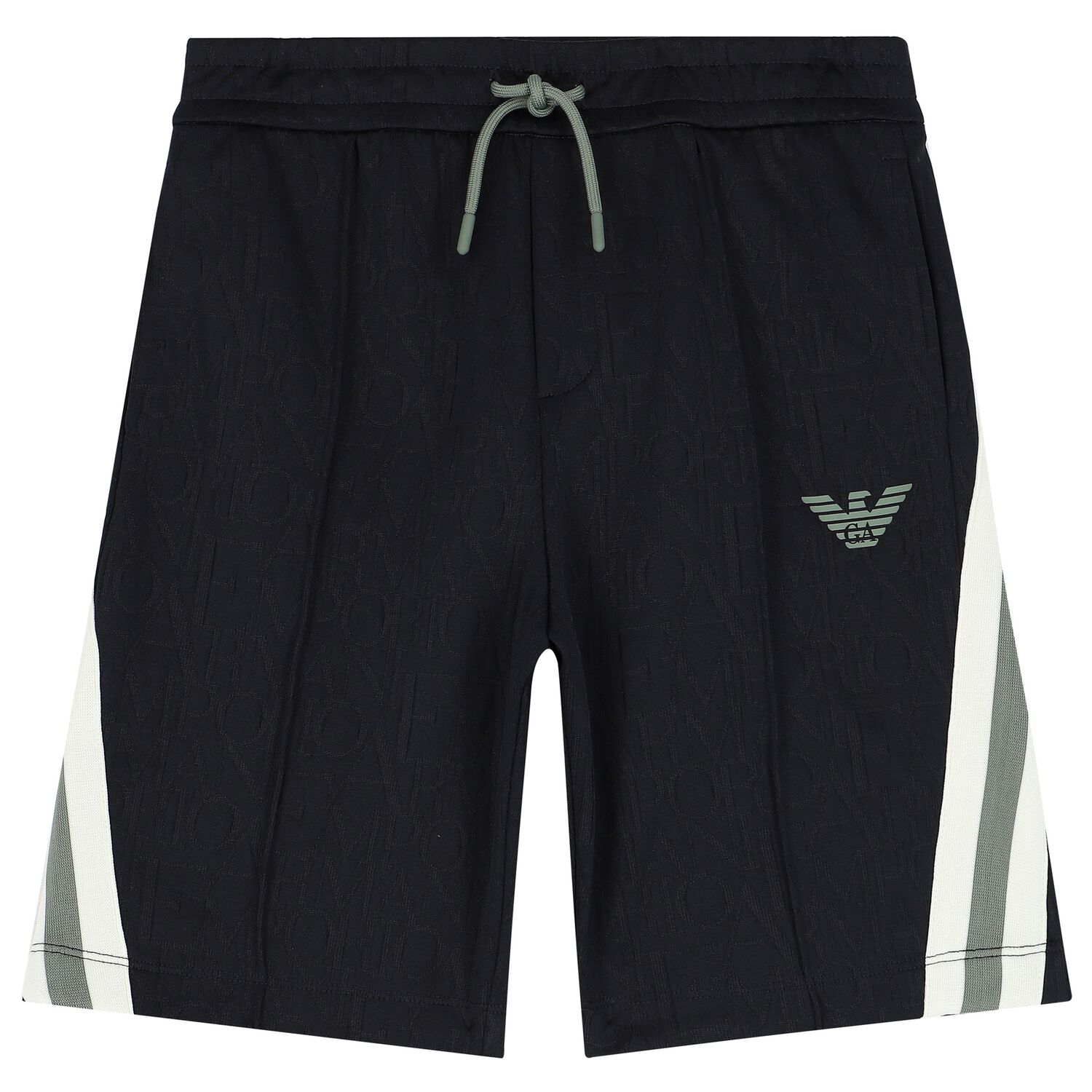 Boys Navy Blue Logo Shorts, 1, hi-res image number null
