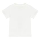 Younger Girls Ivory Logo T-Shirt, 1, hi-res