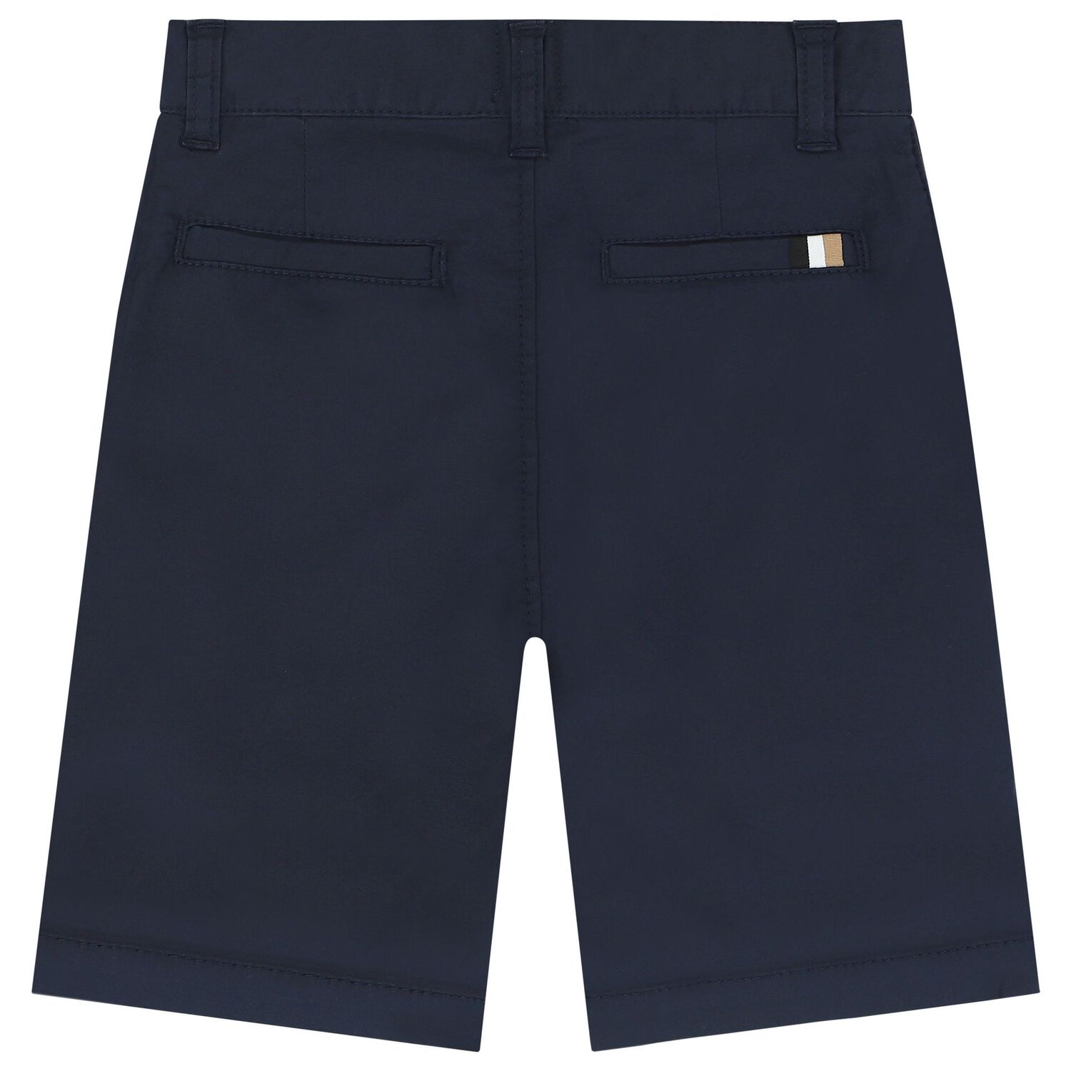 Boys Navy Blue Chino Shorts, 3, hi-res