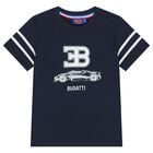 Boys Navy Blue Logo T-Shirt, 2, hi-res