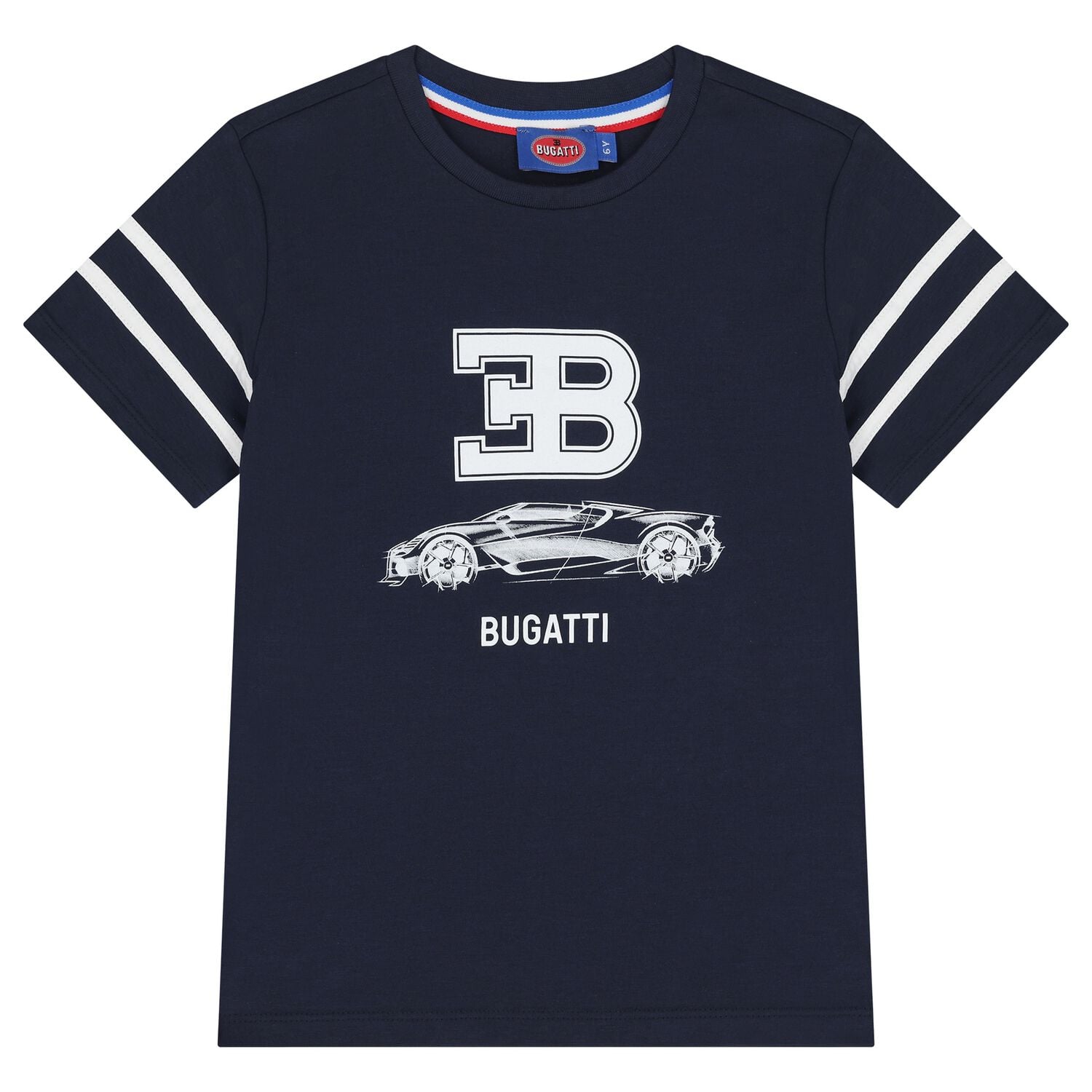 Boys Navy Blue Logo T-Shirt, 2, hi-res