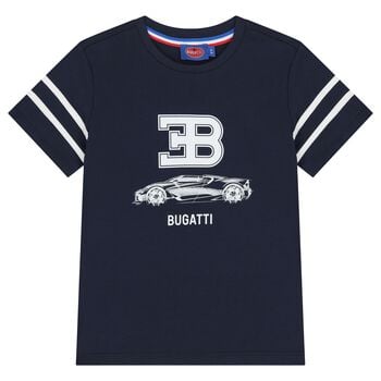 Boys Navy Blue Logo T-Shirt