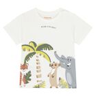 Younger Boys Ivory Jungle T-Shirt, 2, hi-res