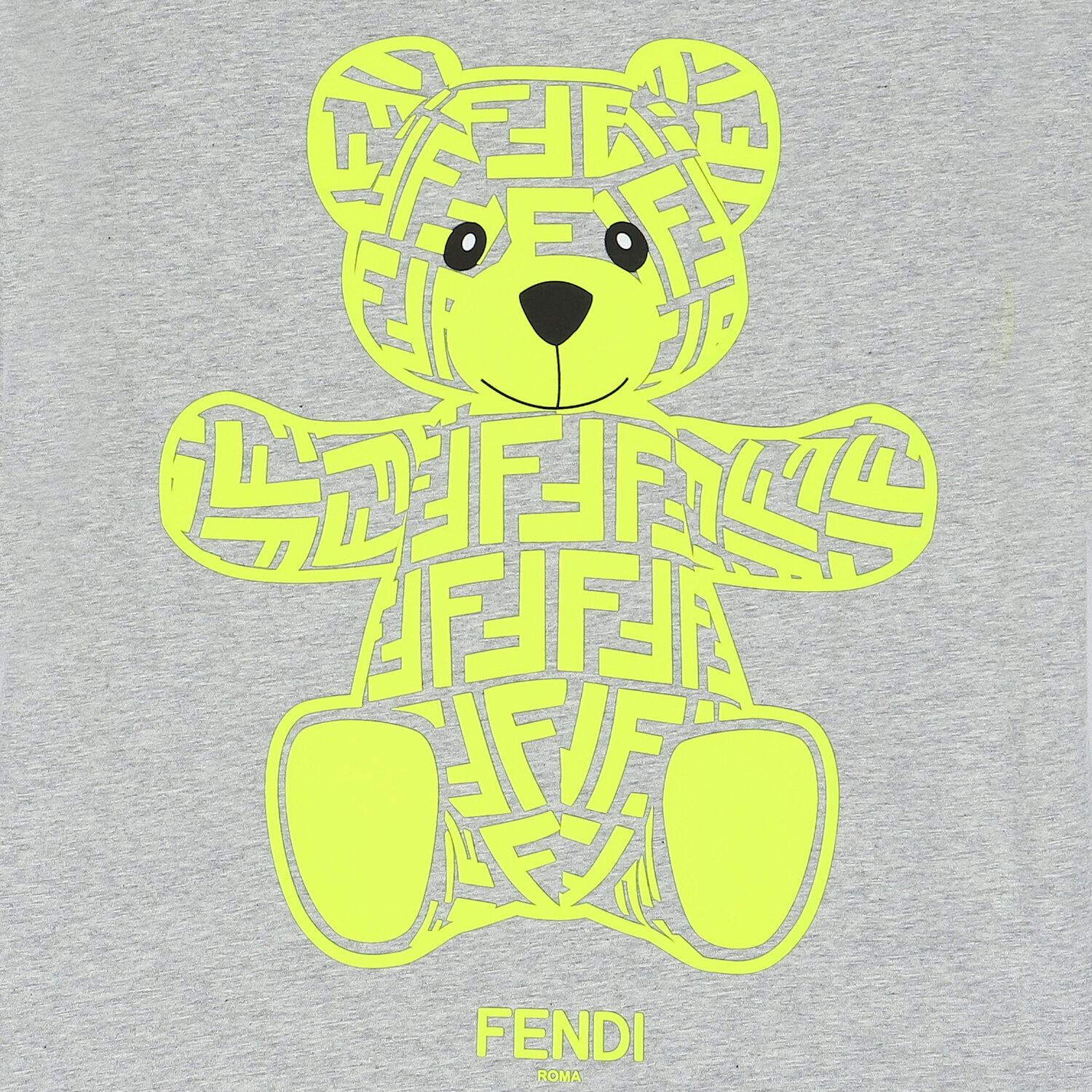 Girls Grey Teddy Logo T-Shirt, 1, hi-res image number null