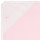 Baby Girls Pink & White Blanket, 1, hi-res