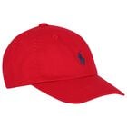 Boys Red Logo Cap, 1, hi-res
