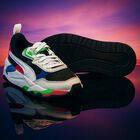 White & Black Trinity Jr Trainers, 1, hi-res