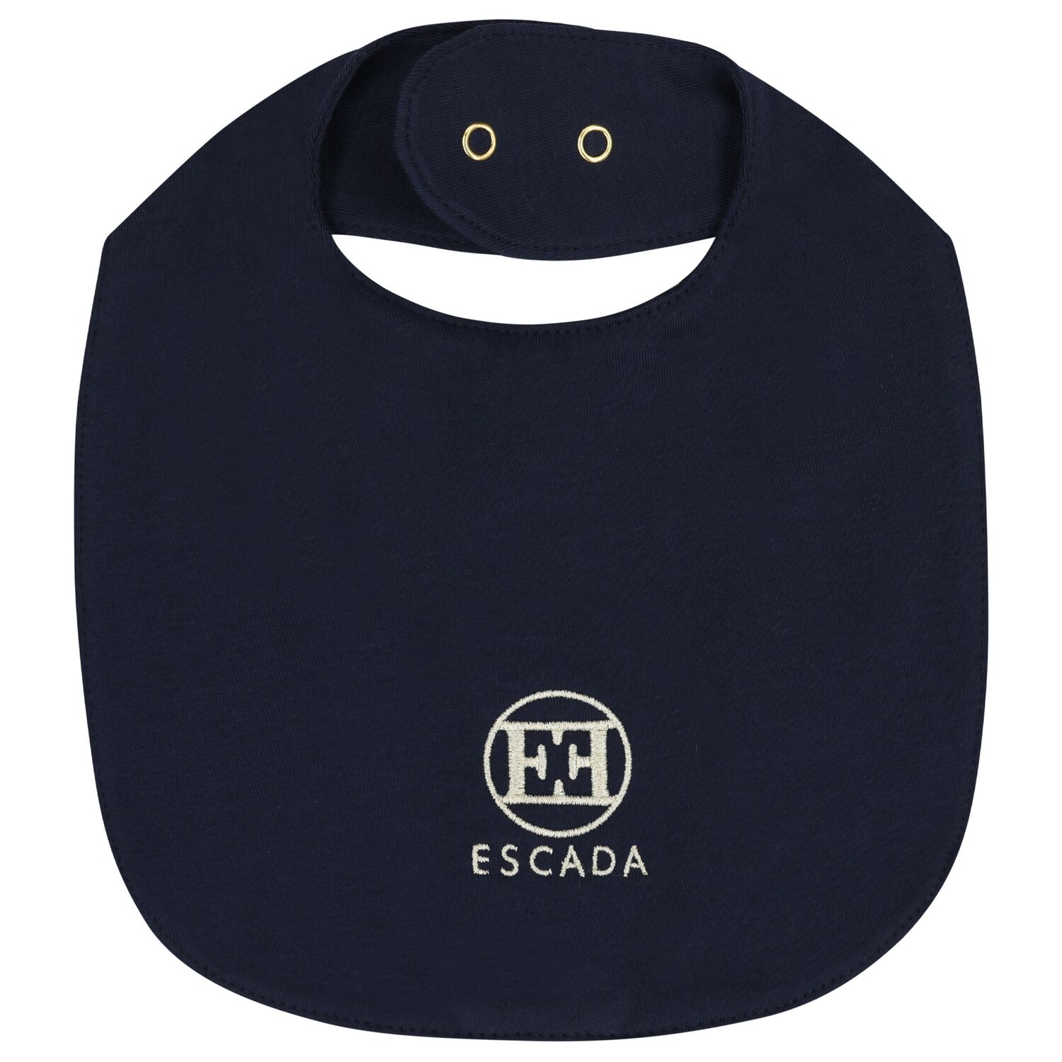 Baby Girls Navy Blue Logo Bib, 2, hi-res