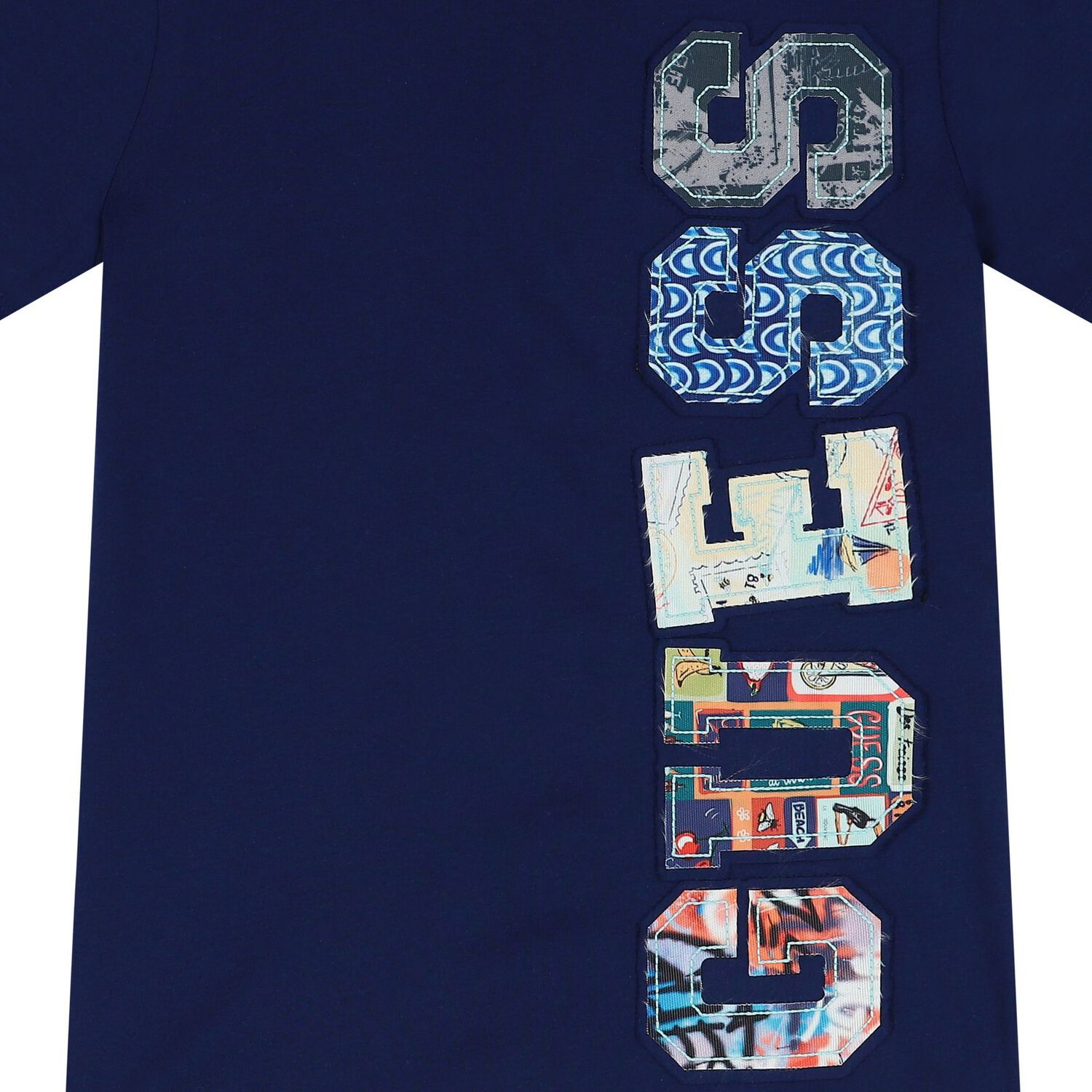 Boys Navy Blue Logo T-Shirt, 2, hi-res