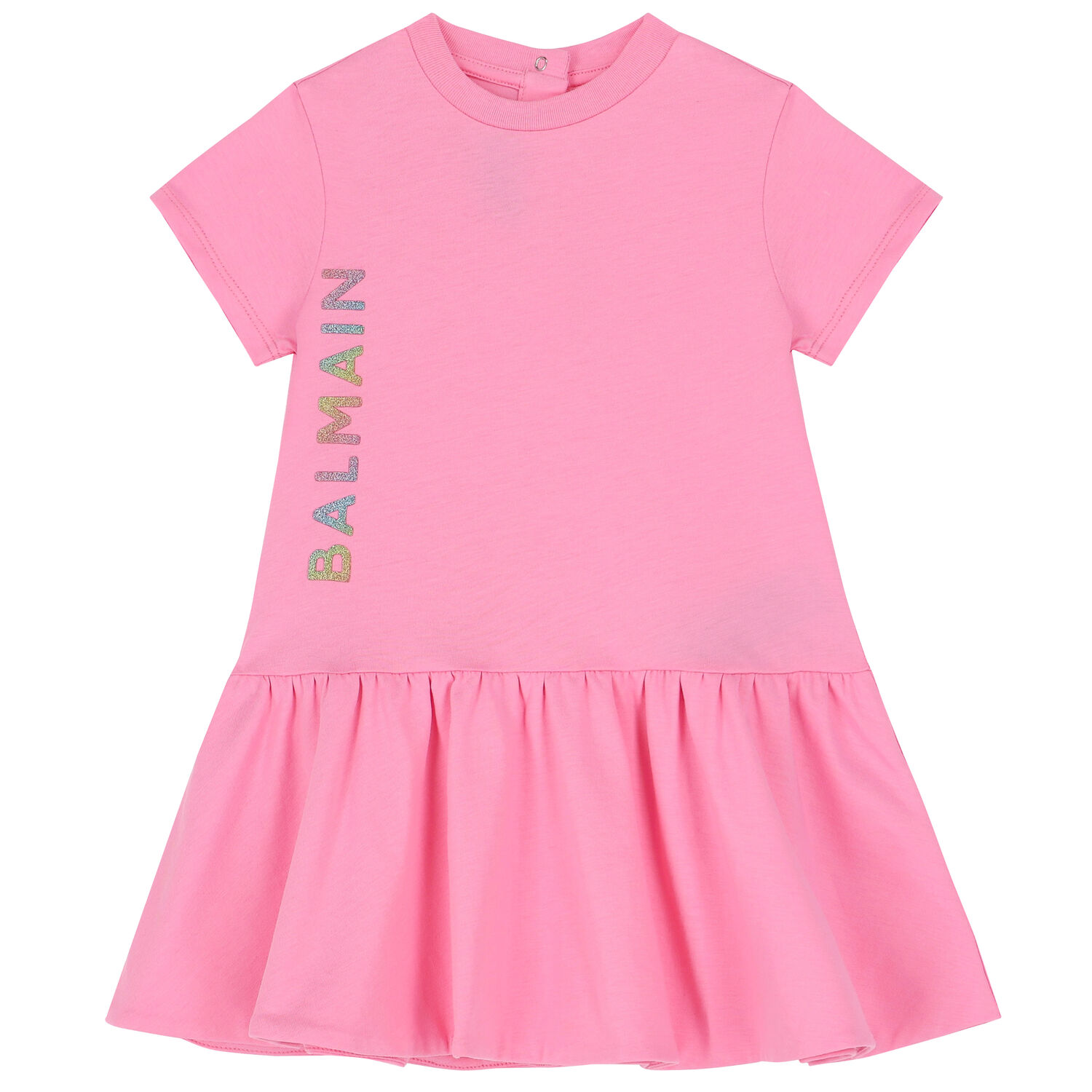 Younger Girls Pink Logo Dress, 1, hi-res image number null