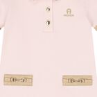 Younger Girls Pink Logo Dress, 2, hi-res