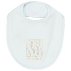 Baby Boys Blue & Gold Logo Bib, 2, hi-res