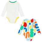 Multi-Coloured Abstract Print Bodysuits ( 2-Pack ), 1, hi-res