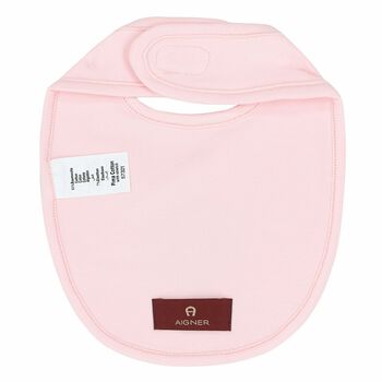 Pink Logo Baby Bib