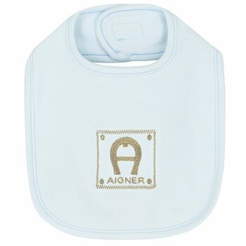 Blue & Gold Logo Baby Bib