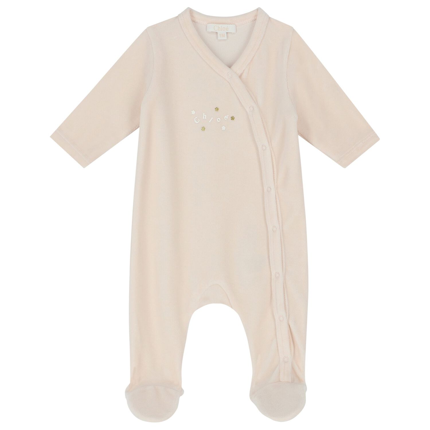 Baby Girls Pink & Ivory Logo Babygrows ( 2-Pack ), 1, hi-res