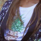 Girls White Pineapple Vest, 1, hi-res