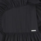 Girls Black Ruffle Dress, 1, hi-res