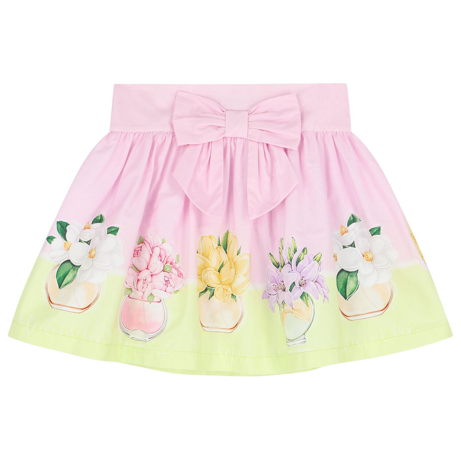 Girls White & Pink Floral Skirt Set, 1, hi-res image number null