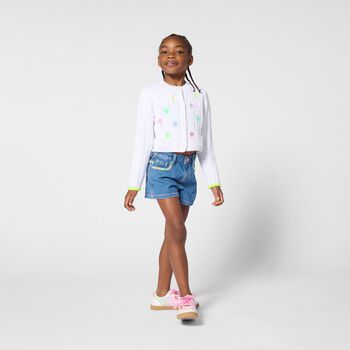 Girls Blue Denim Shorts